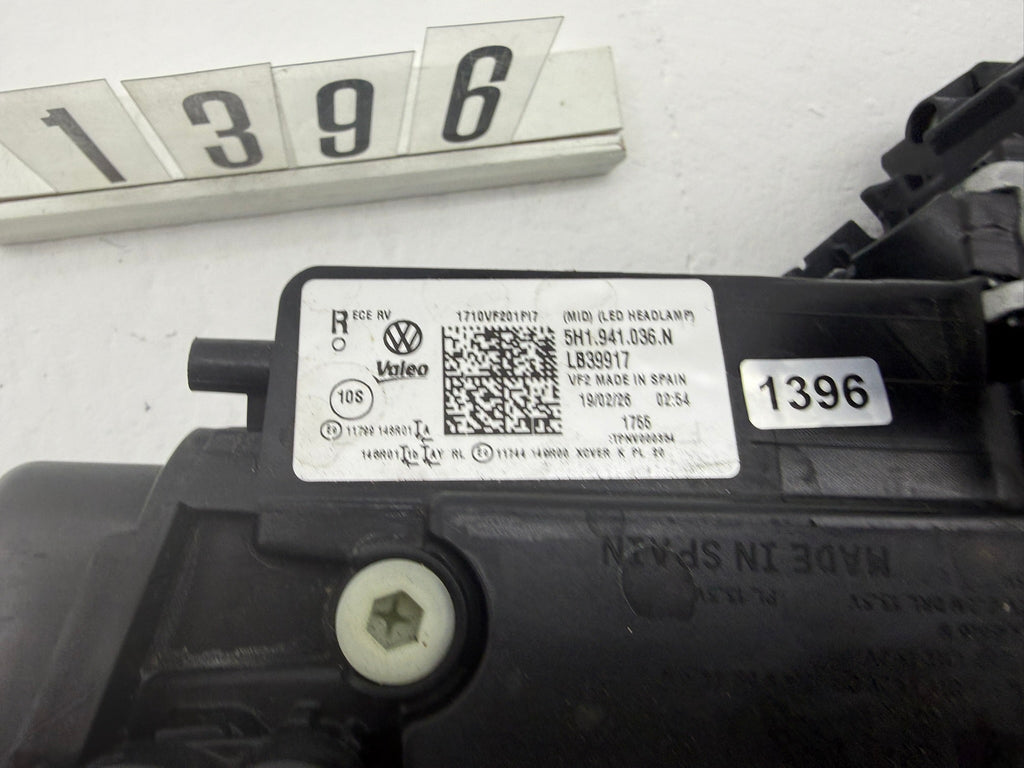 5H1941036N, 1396, Original VW Golf VIII LED Rechts Scheinwerfer IQ Light