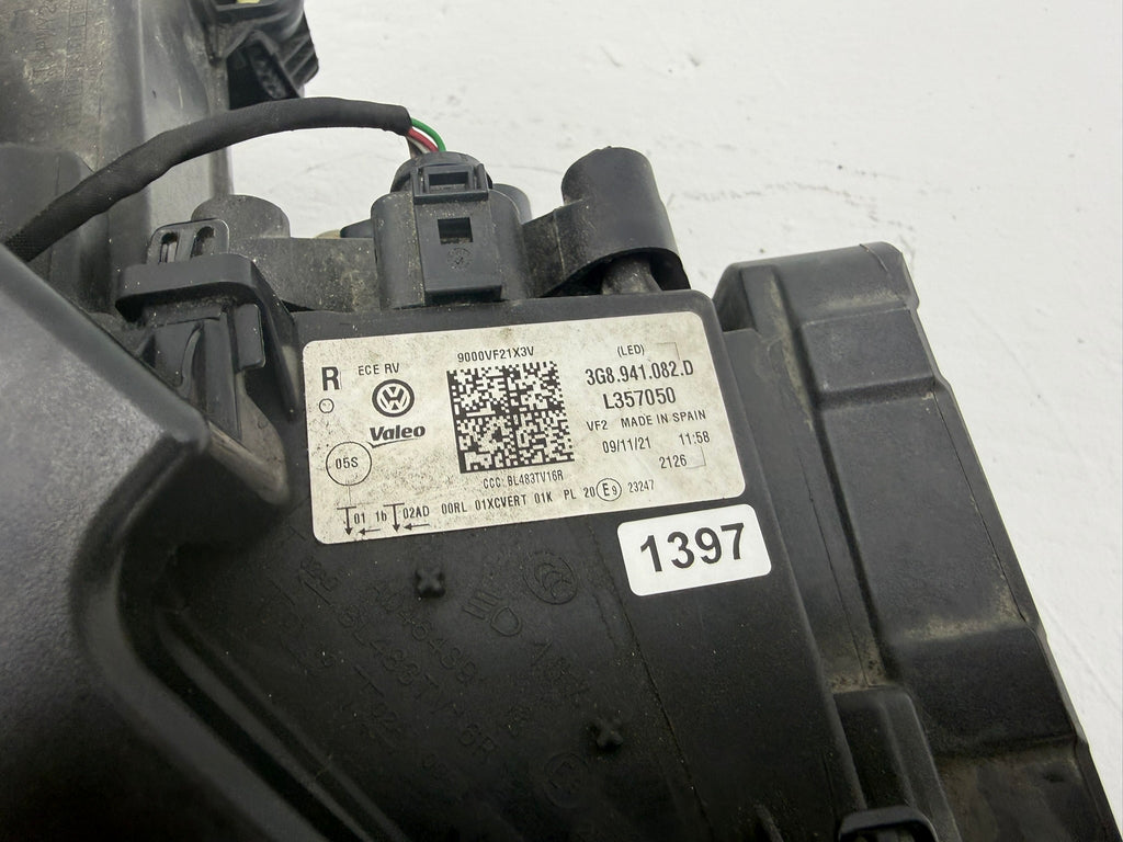 3G8941082D, 1397, Original VW Arteon 3H 3G8941082D LED Rechts Scheinwerfer