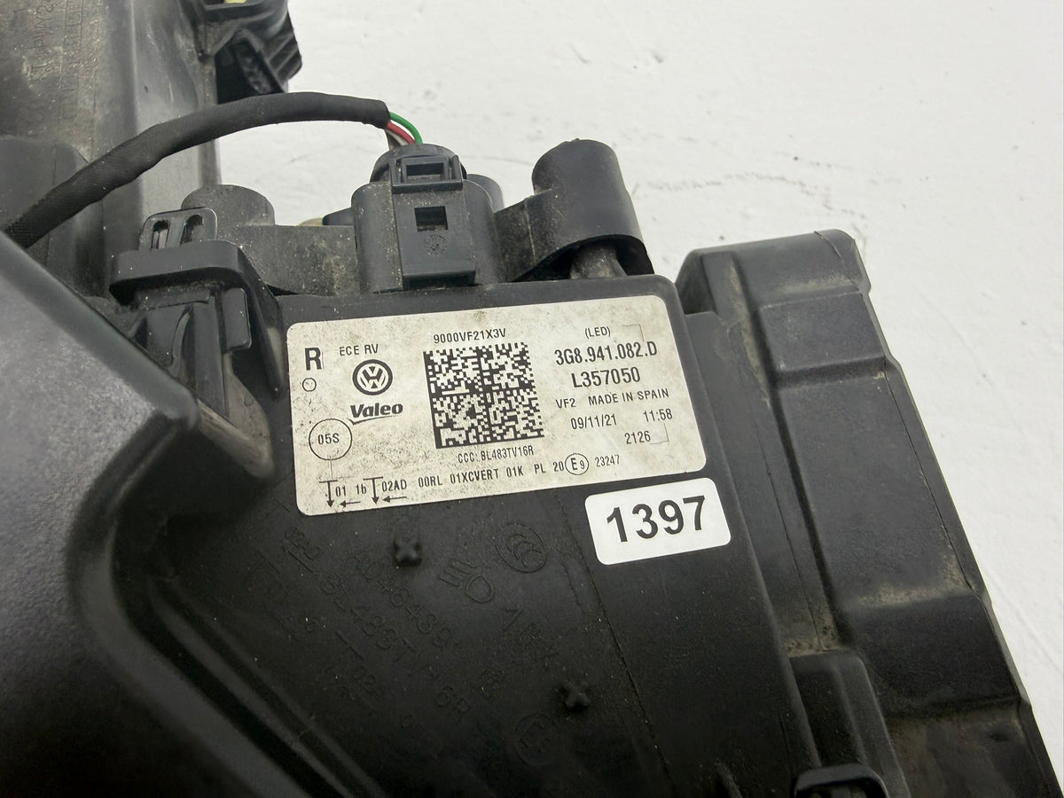 3G8941082D, 1397, Original VW Arteon 3H 3G8941082D LED Rechts Scheinwerfer