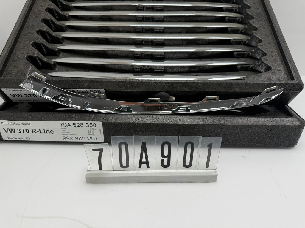 5G0 853 764 A / 70A 528 358; 70A 9 01; 336 VW GOLF MK7 Chromleiste