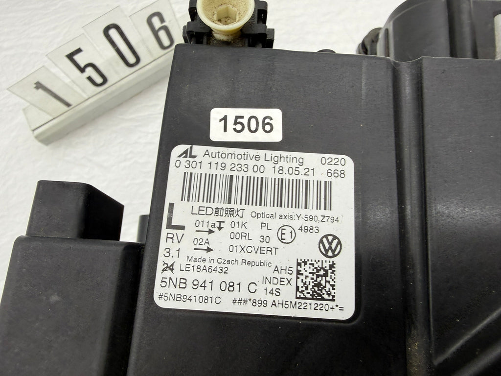 5NB941081C, 1506, Original VW Tiguan II Voll LED Scheinwerfer Links Facelift