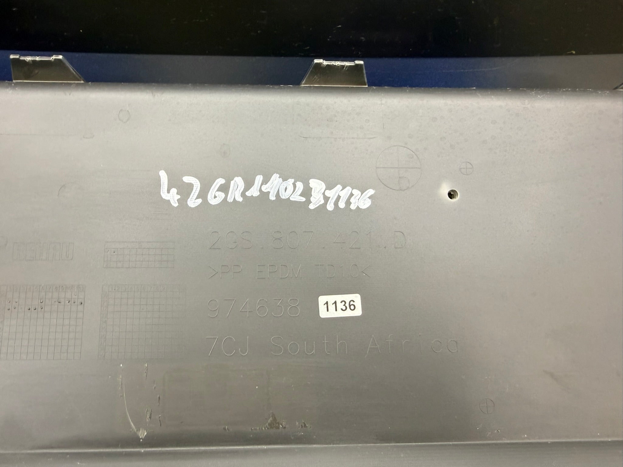 1136, 2GS807421D, Original VW Polo VI GTI Facelift Heckstoßstange