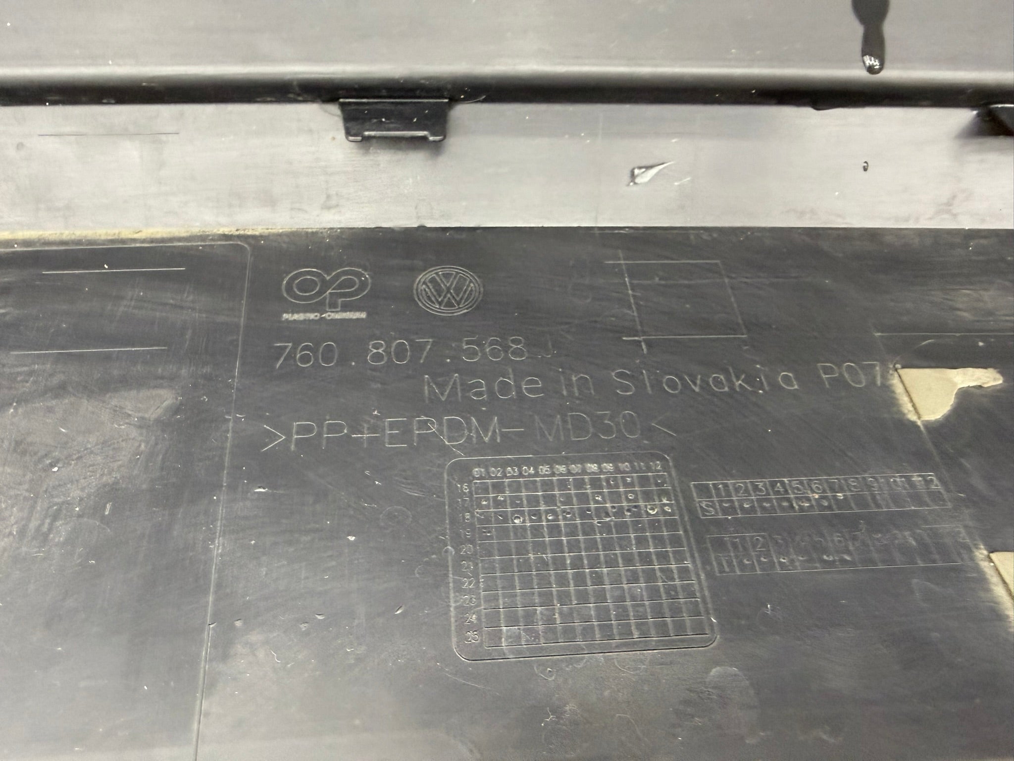 1140, 760807421A, Stoßstange Hinten VW Touareg III R-Line CR 2018 Original 760807421A