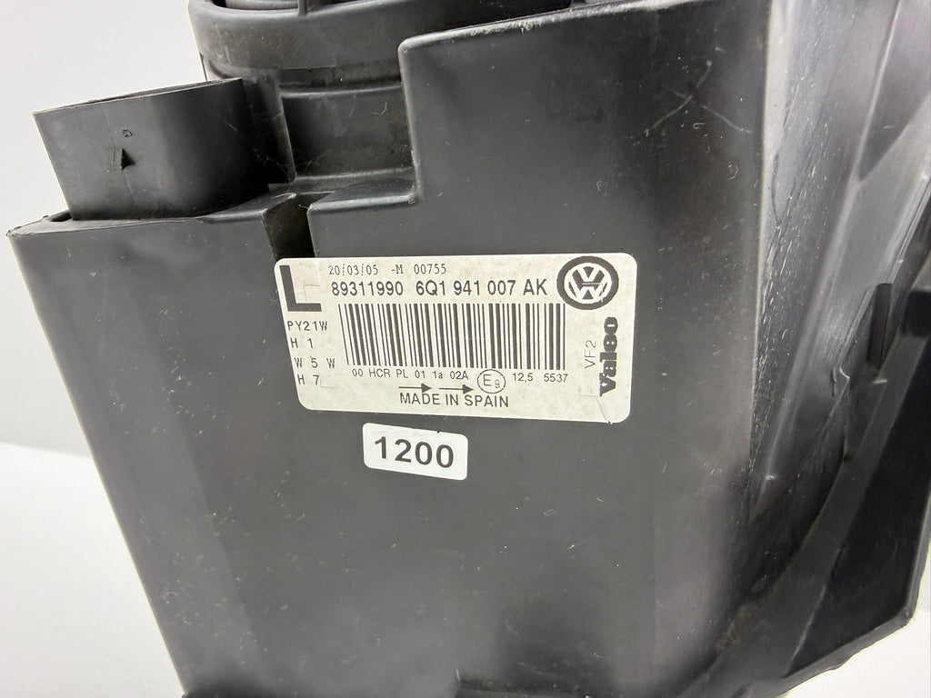 6Q1941007AK, 1200, Original VW Polo 9N3 Scheinwerfer links Halogen